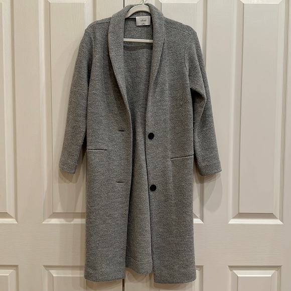 Aritzia Jackets & Blazers - Aritzia Wilfred Dujardin Topcoat in Light Grey. Size XXS.